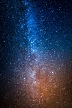Wonderful constellation with million stars at night