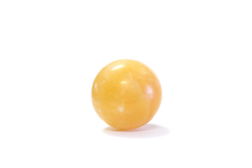 Colorful large size Marble Ball or Marble Egg isolated over white background.