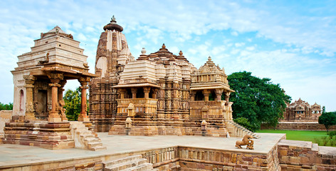 Devi Jagdambi Temple, dedicated to Parvati, Western Temples of Khajuraho. Unesco World Heritage...