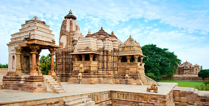 Devi Jagdambi Temple, dedicated to Parvati, Western Temples of Khajuraho. Unesco World Heritage Site. Popular amongst tourists all over the world.