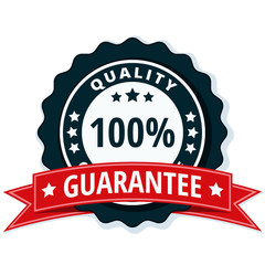 Obraz premium 100% Qualty Guarantee label illustration