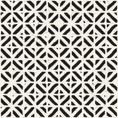 Fototapeta premium Hand drawn seamless repeating pattern with lines tiling. Grungy freehand background texture.