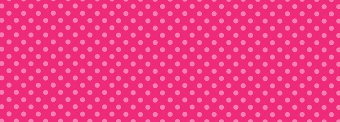Pink Polka Dot Background - obrazy, fototapety, plakaty
