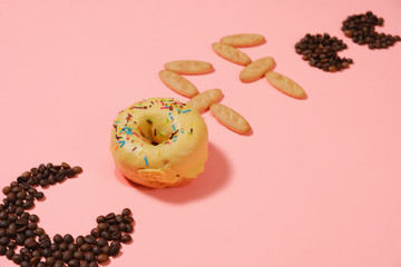 good morning, donuts and coffee