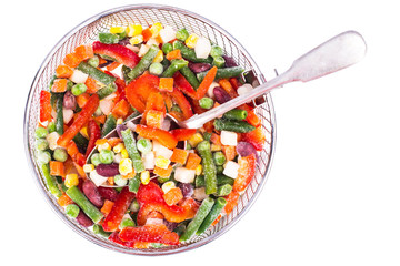Frozen vegetable Mexican mix with beans and corn