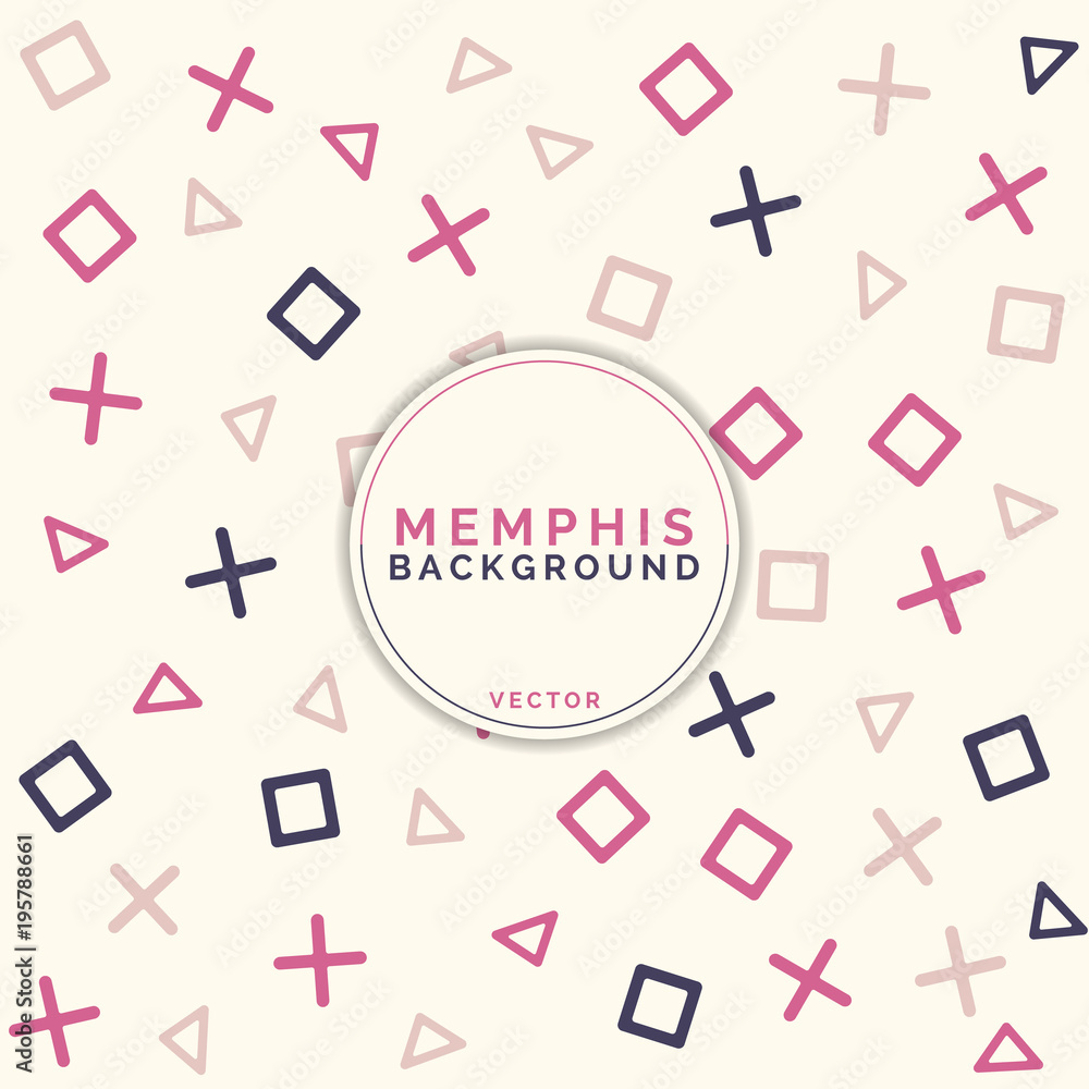 Poster geometric pattern memphis, web - design. background memphis style. neon backgraund. geometric backgr