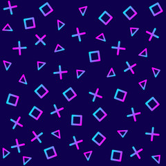 Geometric pattern neon, web - design. Background gradient. Neon backgraund. Geometric backgraund.