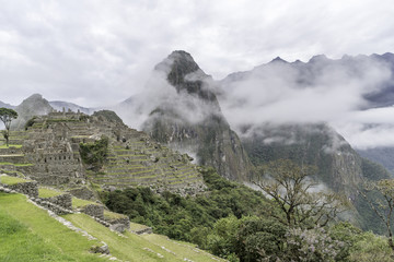 Mist around Machu Picchu, Peru