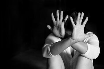 Stop violence against women and discrimination concept