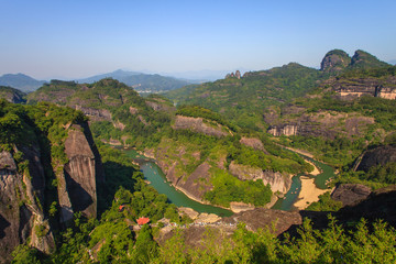 Wuyi Mountain Nature Scenery in China