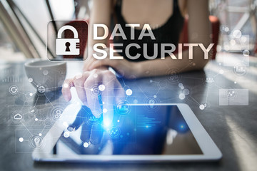 Cyber security, Data protection, information safety and encryption. internet technology and business concept.