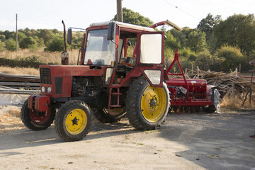 old tractor