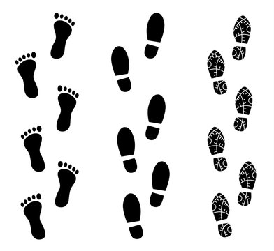 human footprint vector