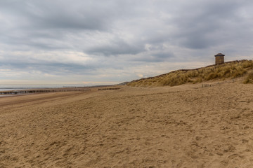 Nordsee Strand mit Blick über die Dünen 