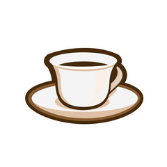 coffee cup. Vector illustration flat design 