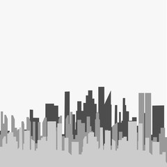 Flat design background with City, town. Urban cityscape. Architecture