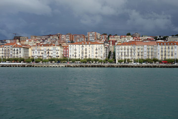 Santander bay from sea