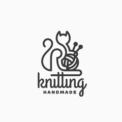 Knitting logo