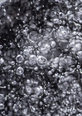 Close up of Air Bubbles in Ice