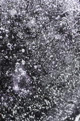 Close up of Air Bubbles in Ice