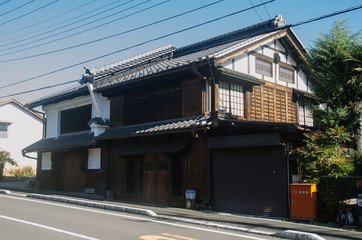 Old house of Sakamoto Town of Nakasendo Road, in Gunma Prefecture, Japan.
