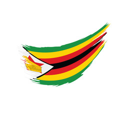 Zimbabwe flag, vector illustration