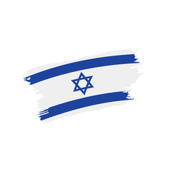 Israel flag, vector illustration