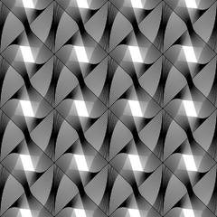 Design seamless monochrome geometric pattern