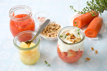 Möhren- Salat mit Ananas