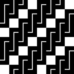 Design seamless monochrome spiral twisted pattern