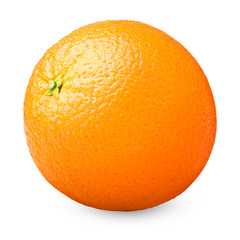 orange isolated on white background, clipping path, full depth of field
