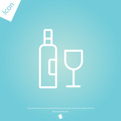 Wine line icon