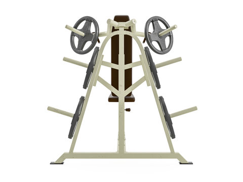 Multifunctional gym machine, front view
