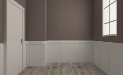 Fototapeta na wymiar Modern Empty bathroom. 3D rendering.