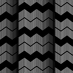 Seamless geometric pattern. Zigzag pattern. Scribble texture. Textile rapport.
