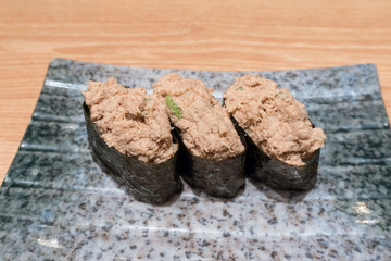 Japanese Tuna Salad Sushi roll