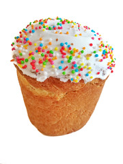 Easter cake isolated on white background