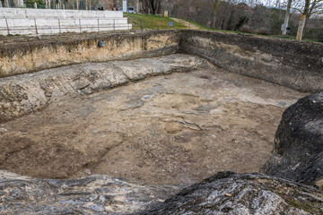 Natürliche Therme in Bagno Vignoni, Toskana