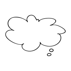 Cartoon Speech bubble icon. vector illustration