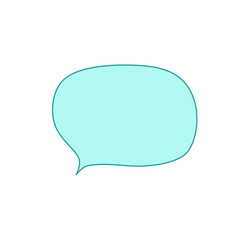 Cartoon Speech bubble icon. vector illustration
