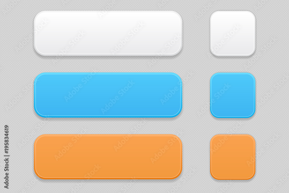 Wall mural colored matted interface buttons