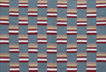 Fototapeta na wymiar Closeup shot of a traditional moldavian handmade carpet texture