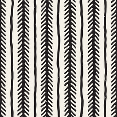 Hand drawn lines seamless grungy pattern. Abstract geometric repeating tile texture