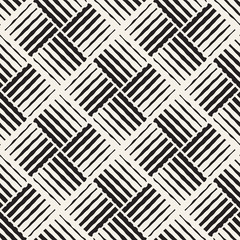 Seamless abstract hand drawn pattern. Vector freehand lines background texture. Ink brush strokes geometric design.