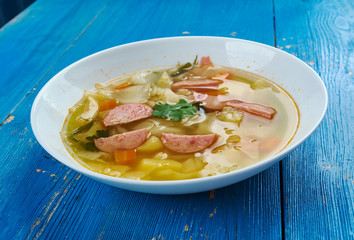 Polish Sausage and Cabbage Soup