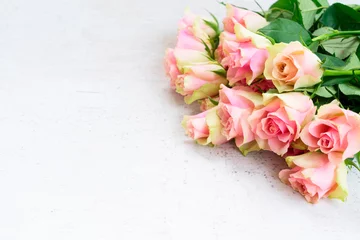 Foto op Plexiglas Pink rose flowers © neirfy