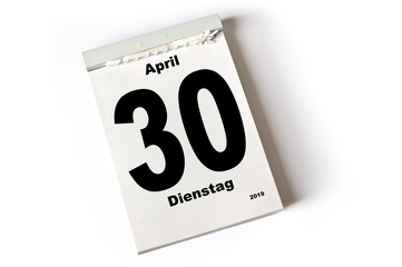 30. April 2019