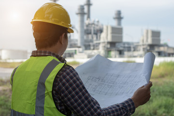 Engineers working in power stations.