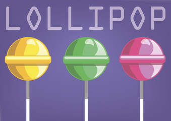 illustration of the three lollipops