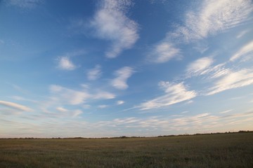 Obraz premium Clouds and fields